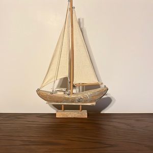 - Wooden Boat Decor Sailboat Nautical